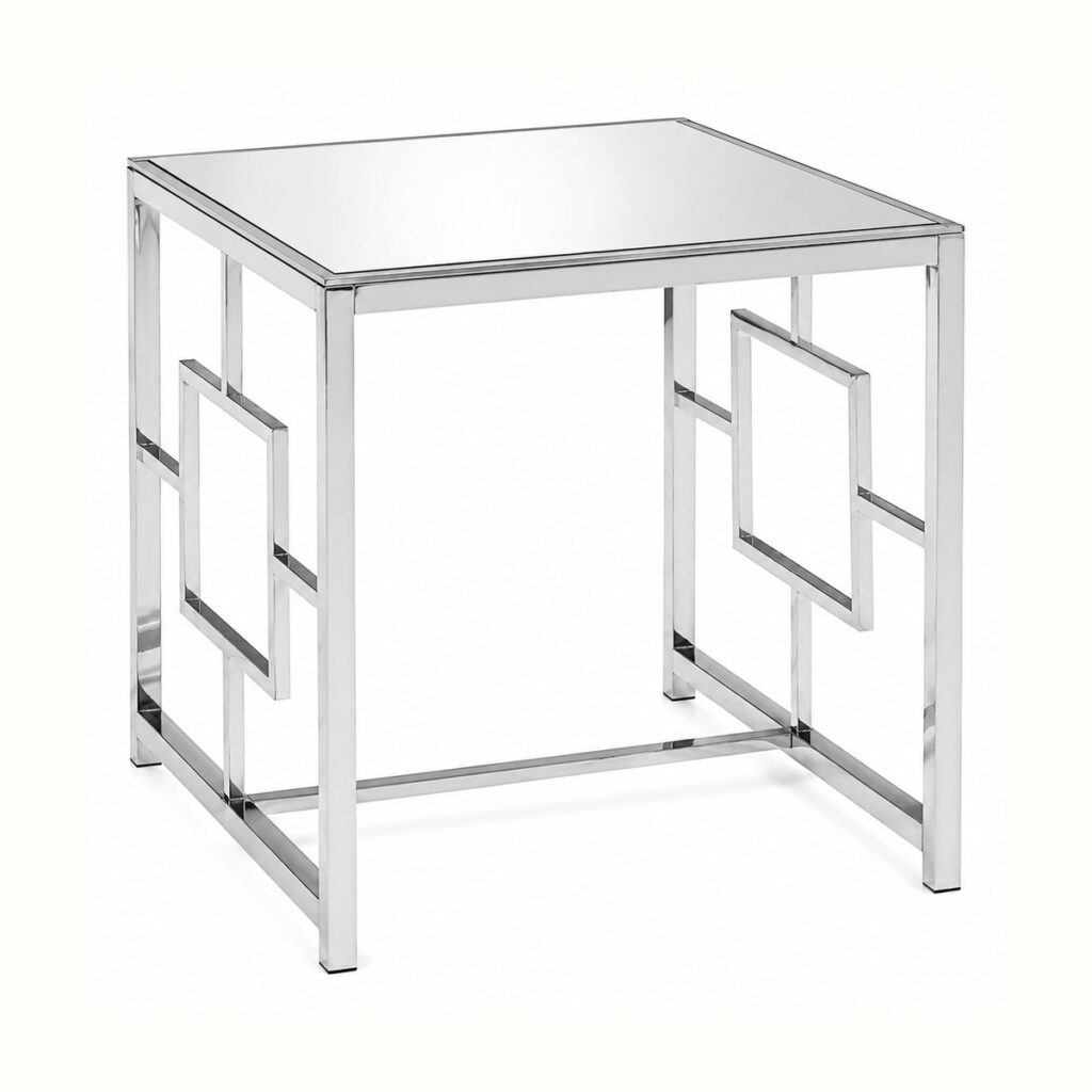 Chrome Geo Side Table rental from Palace Party Rental