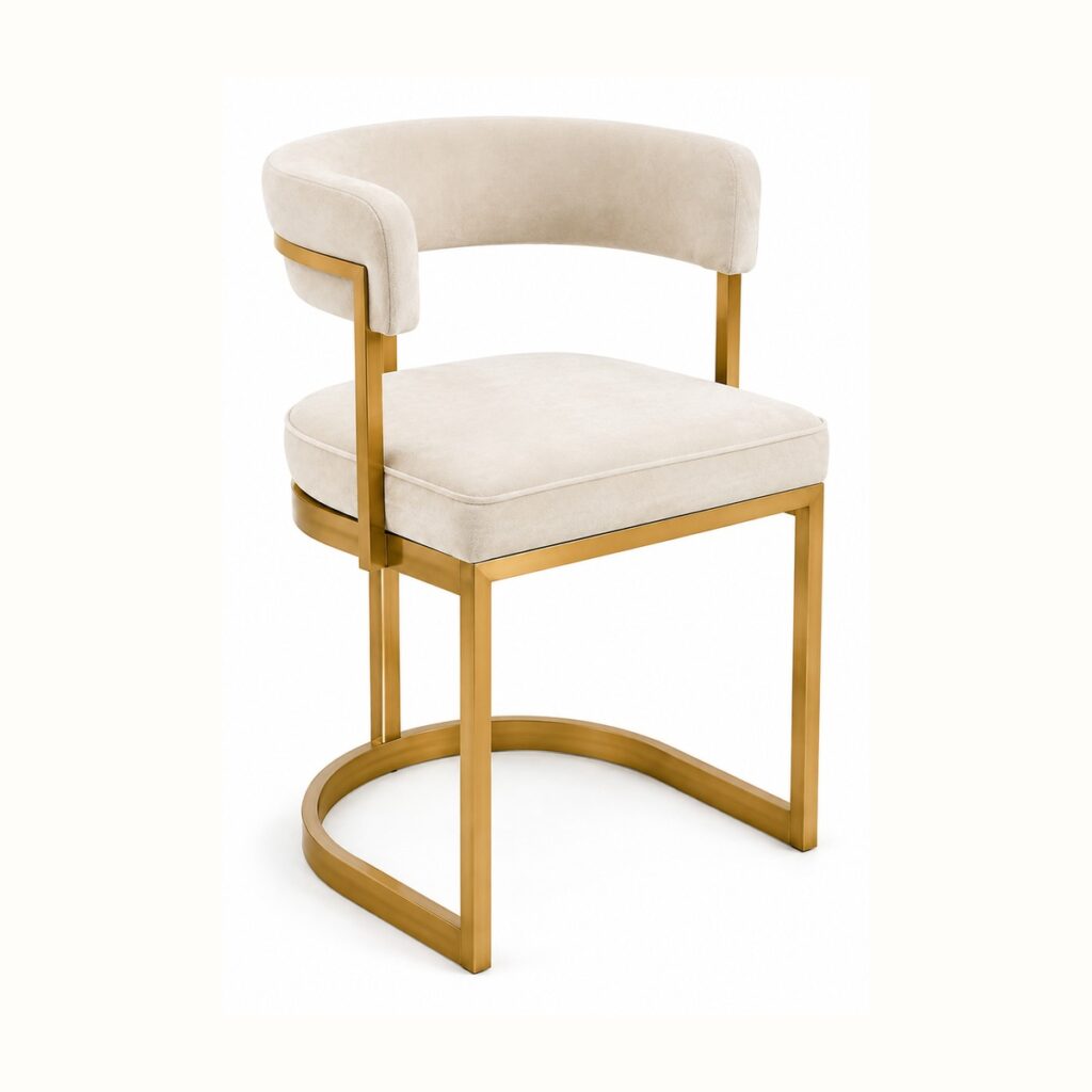 Off-white Jade Dining Chair rental from Palace Party Rental