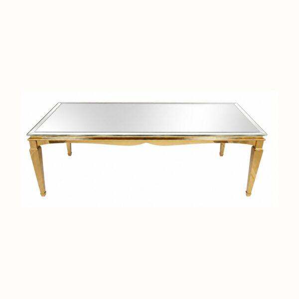 Washington Dining Table - Gold Mirror Top
