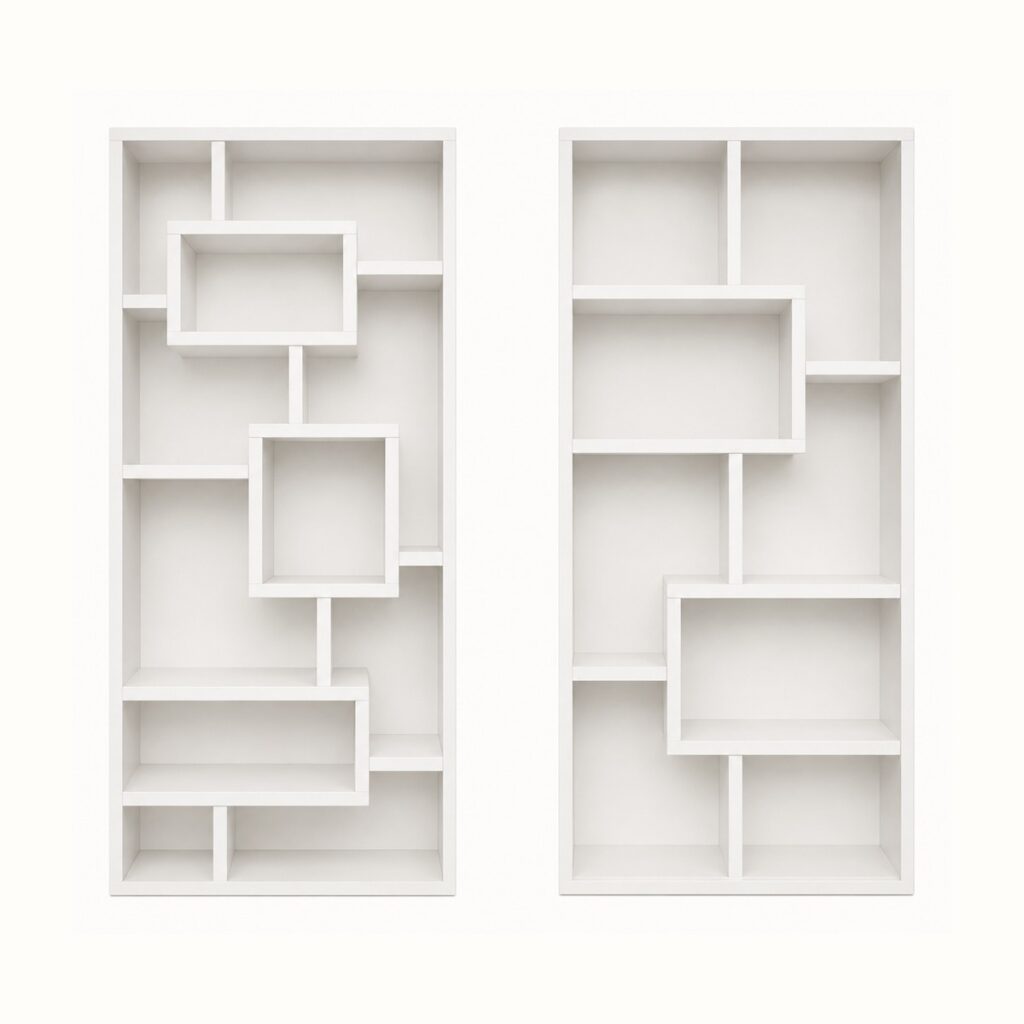 White Geo Bar Back rental from Palace Party Rental