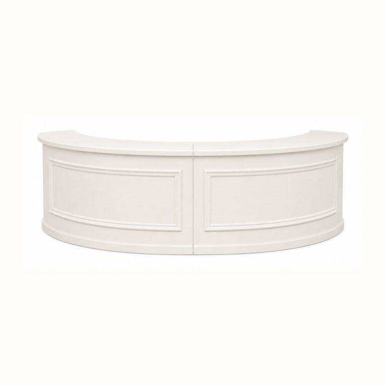White Molding Serpentine Bar rental from Palace Party Rental