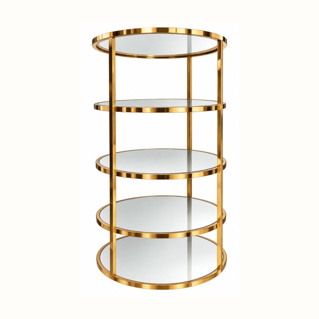 Gold Round Bar Back rental from Palace Party Rental