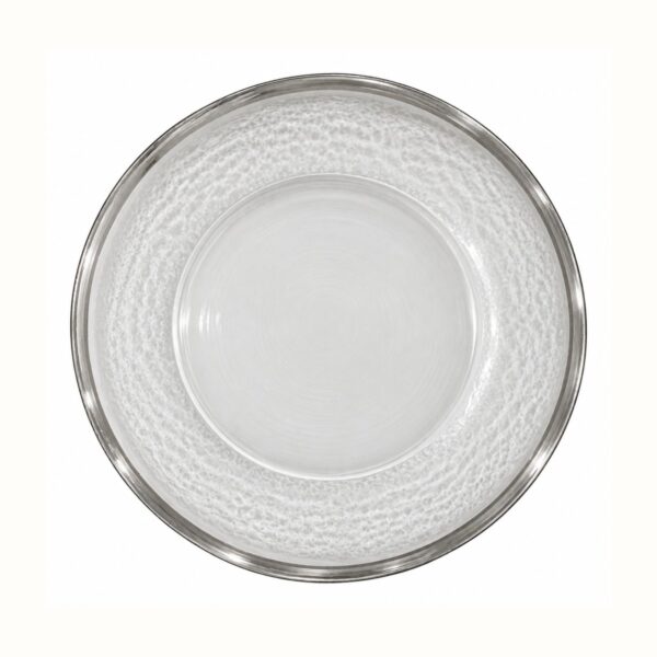Hammered Alpine Charger - Silver