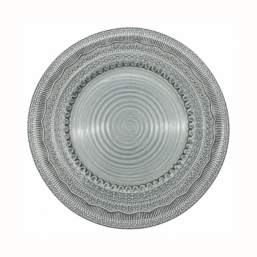Dusty blue Lace Charger plate